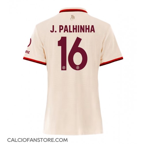 Maglia Calcio Bayern Munich Joao Palhinha #16 Terza Divisa Donna 2024-25 Manica Corta